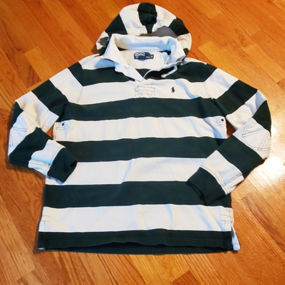 Polo Ralph Lauren Other - POLO RALPH LAUREN Rugby Stripe Polo Hoodie Medium